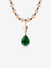 Ball n Chain 2.10ct Pear-Shaped Emerald Pendant