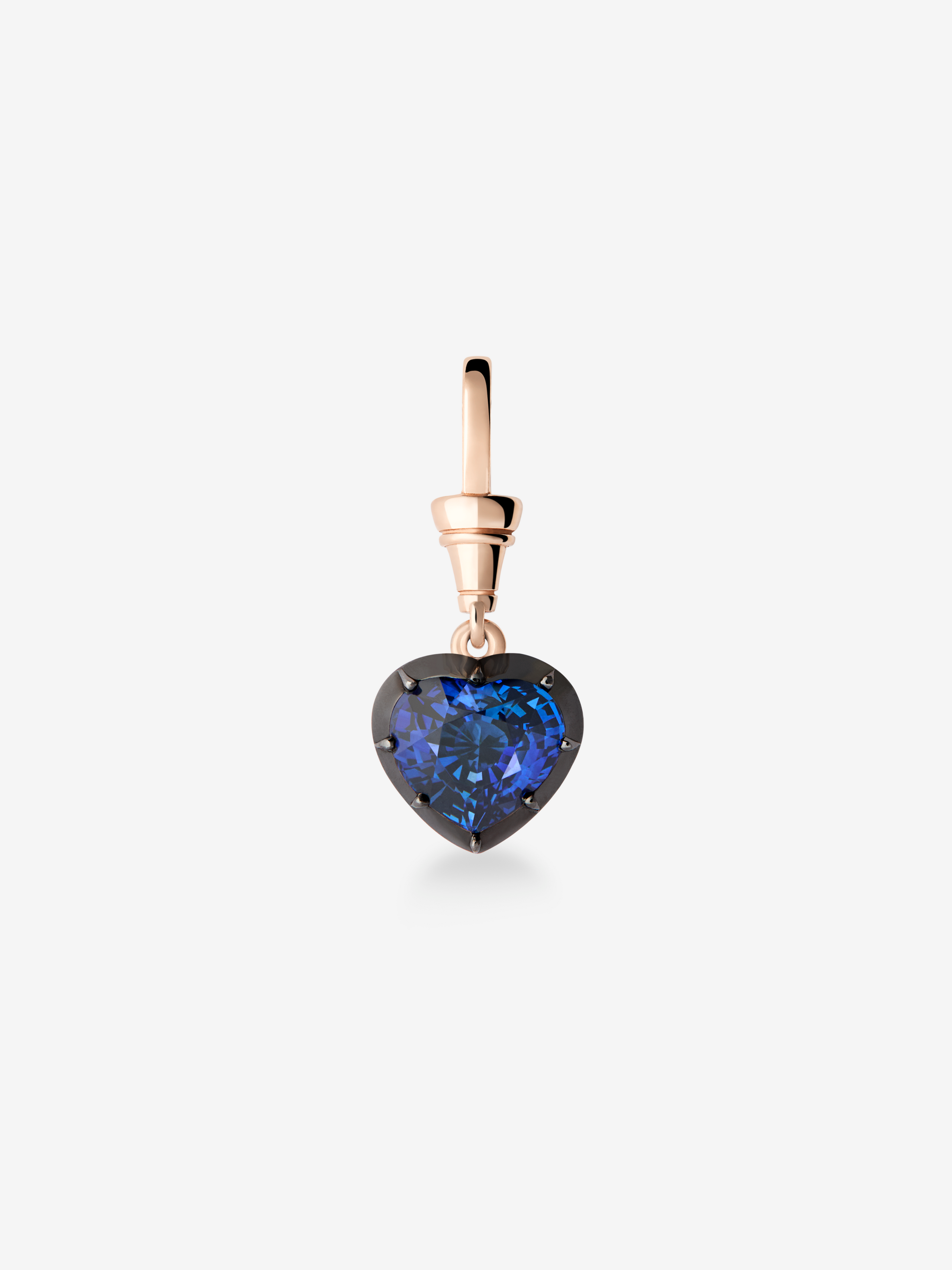 Ball n Chain 2.58ct Heart-Shaped Sapphire Pendant View 1