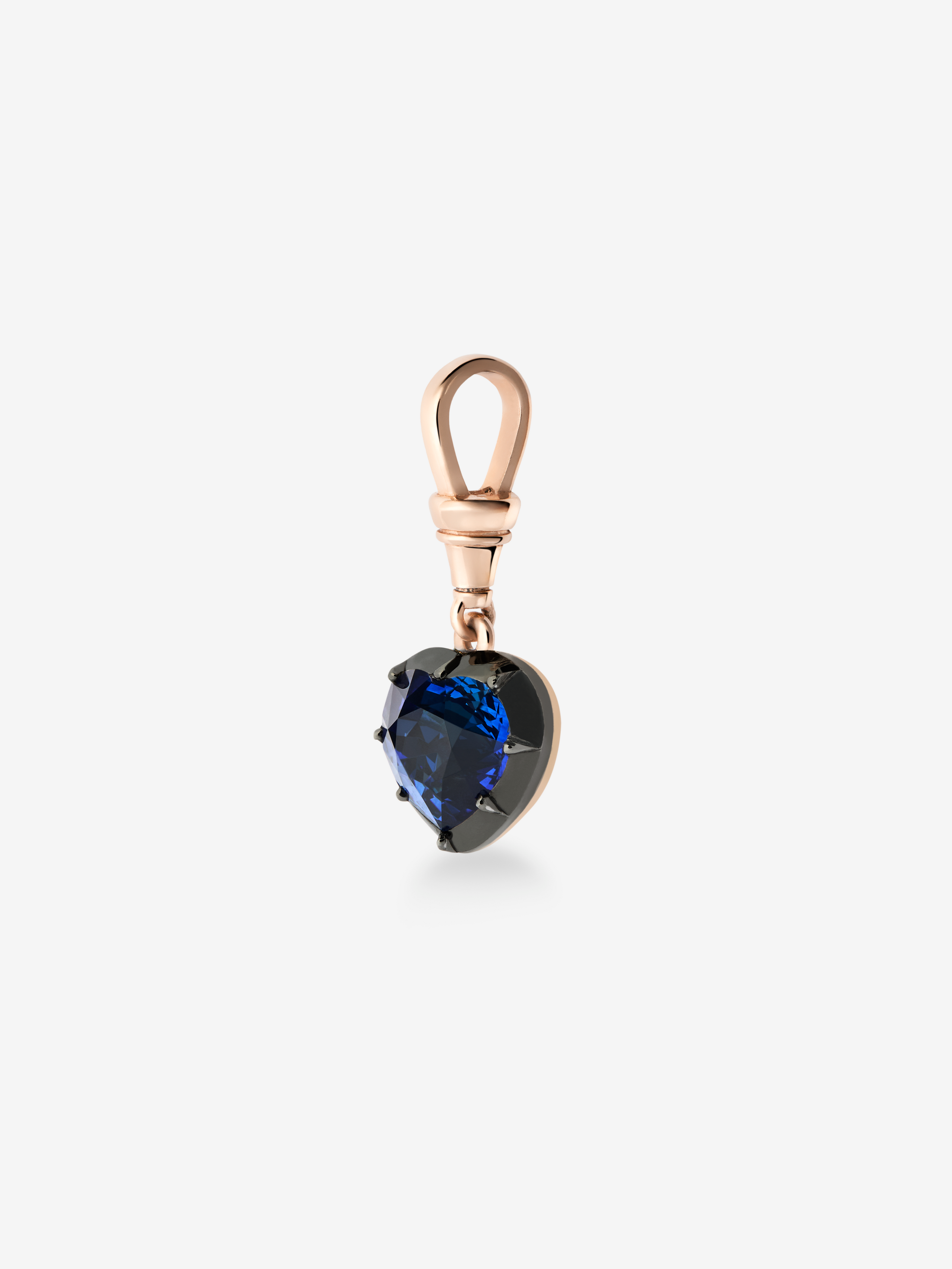 Ball n Chain 2.58ct Heart-Shaped Sapphire Pendant View 5