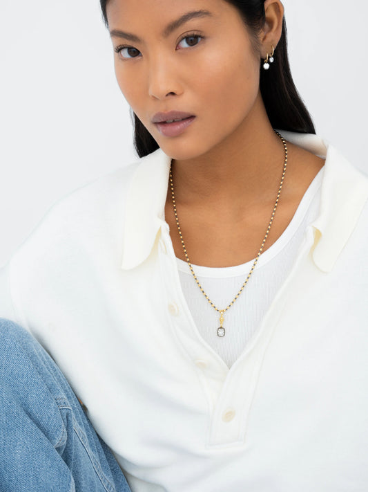 Ball n Chain 1.70ct Cushion Diamond Pendant View 3