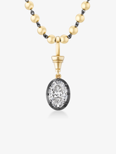 Ball n Chain 4.02ct Oval Diamond Pendant