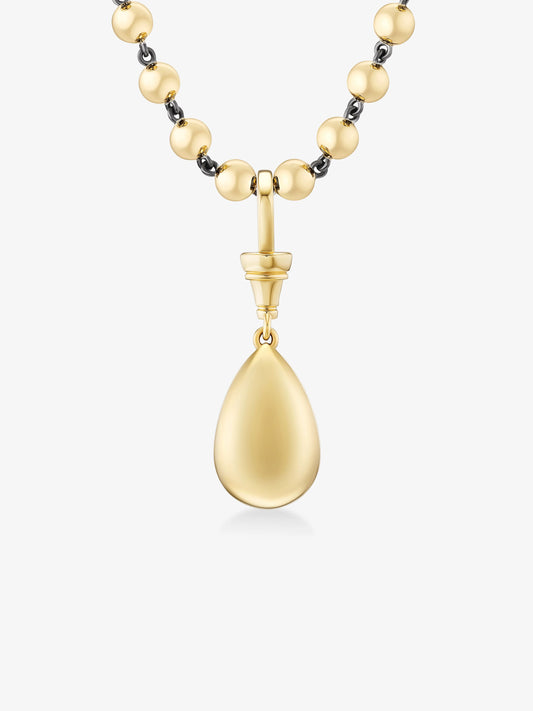 Ball n Chain 5.01ct Pear-Shaped Diamond Pendant View 4