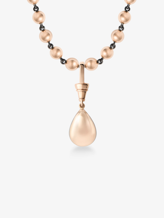 Ball n Chain 2.45ct Pear-Shaped Emerald Pendant View 3