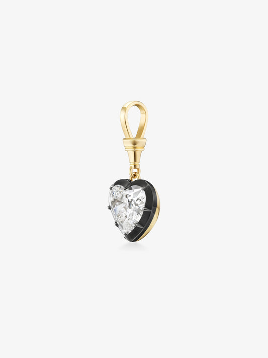 Ball n Chain 5.09ct Heart-Shaped Diamond Pendant View 5