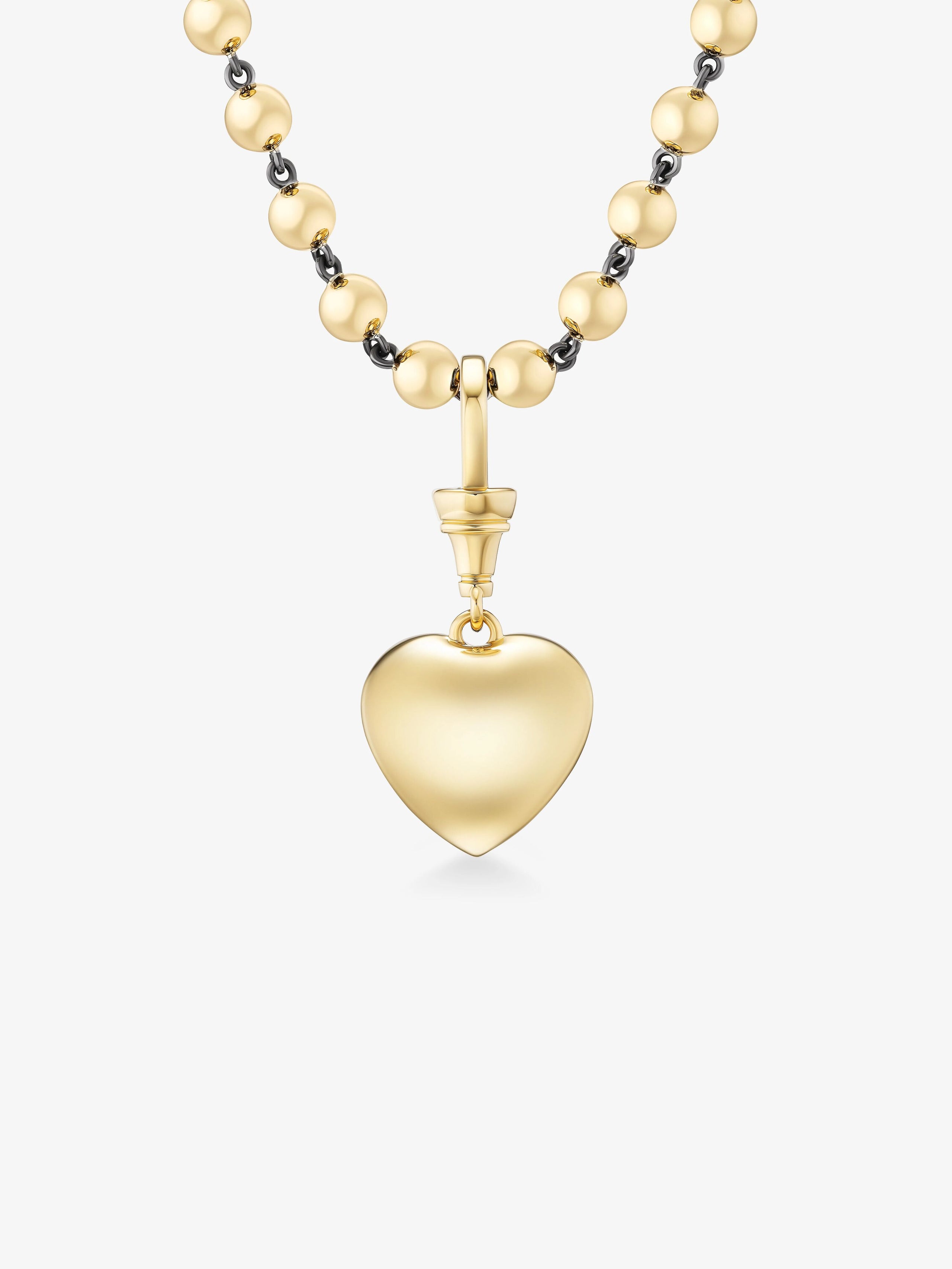 Ball n Chain 5.09ct Heart-Shaped Diamond Pendant View 4