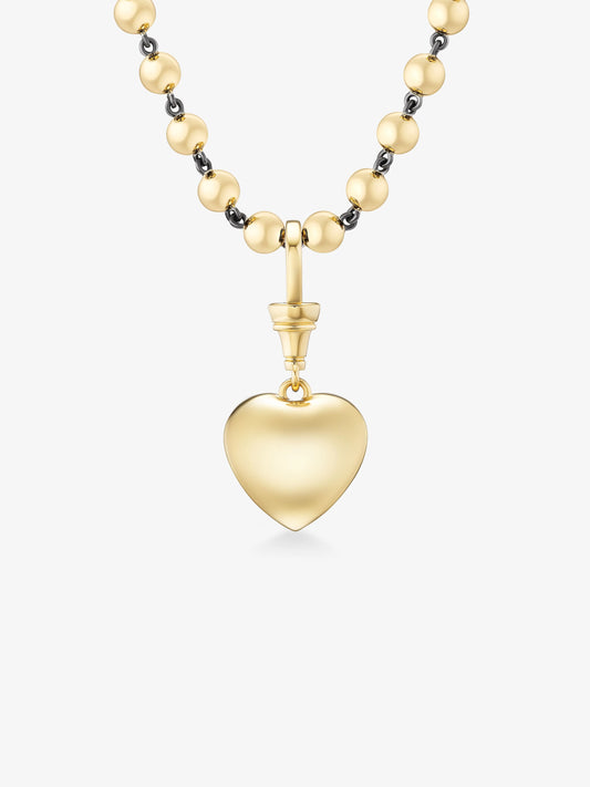 Ball n Chain 5.09ct Heart-Shaped Diamond Pendant View 4