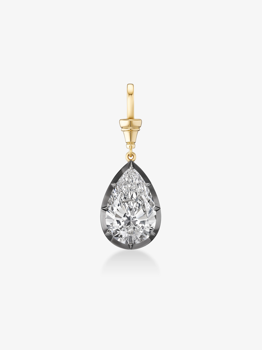 Ball n Chain 10.02ct Pear-Shaped Diamond Pendant  View 1