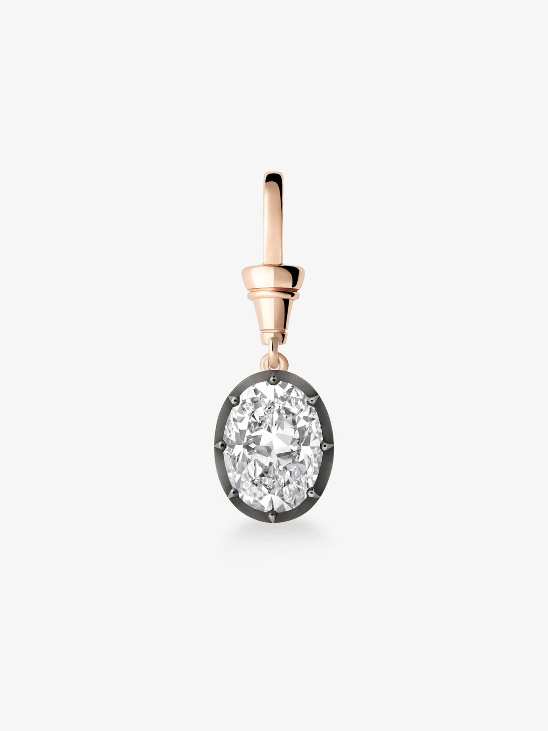 Ball n Chain 5.03ct Oval Diamond Pendant  View 1