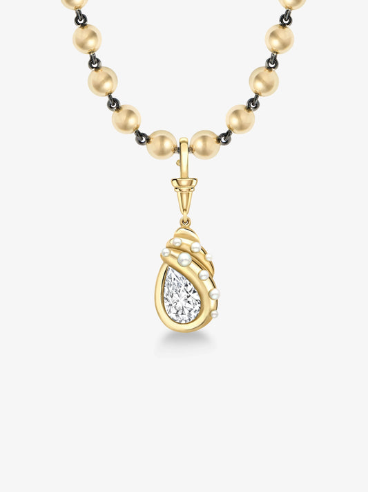 Jessica McCormack & Haas Brothers Shell We Dance Diamond Pendant View 2