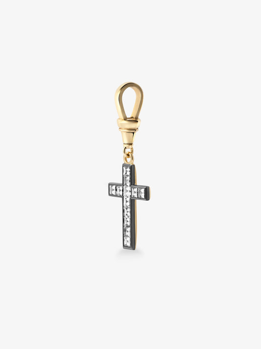 Lost Boys Carré-Cut Diamond Cross Pendant View 5