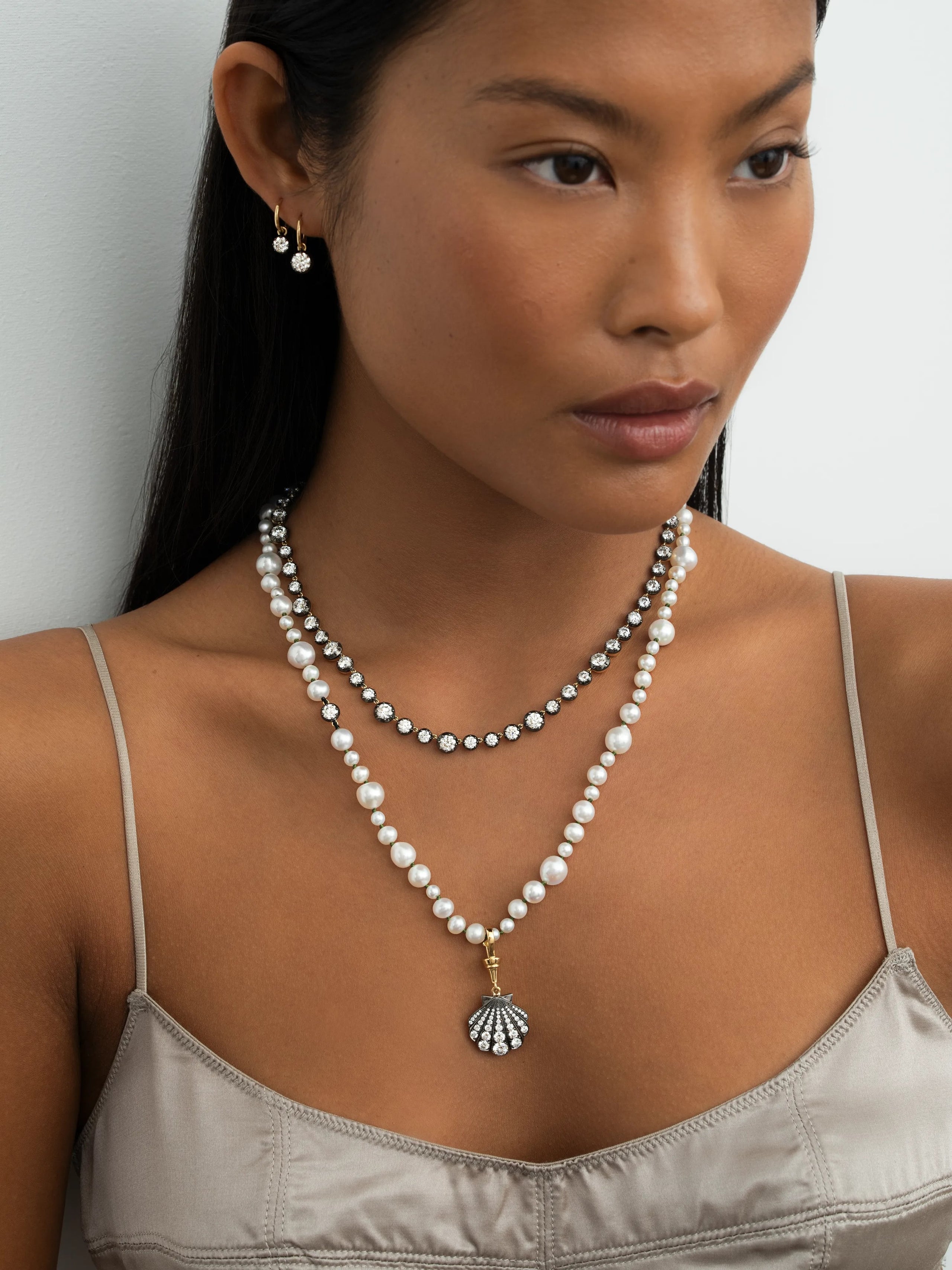 Beaches Pearl & 0.40ct Diamond 21" Necklace View 3
