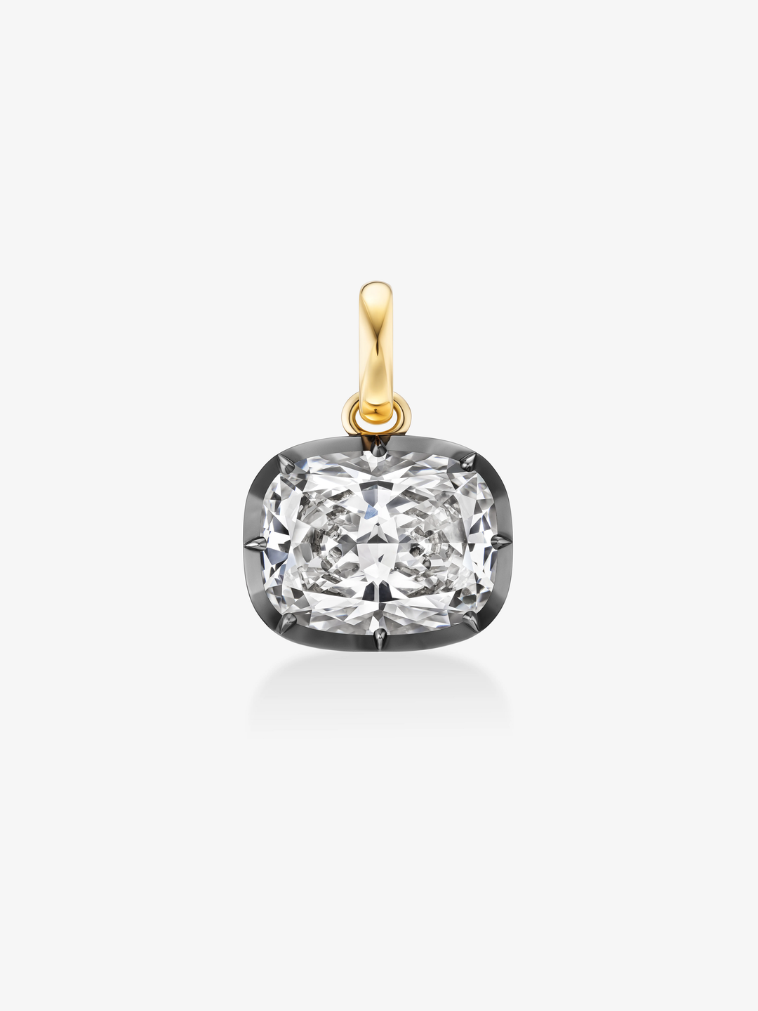 15.11ct Cushion Diamond Torque Pendant  View 1