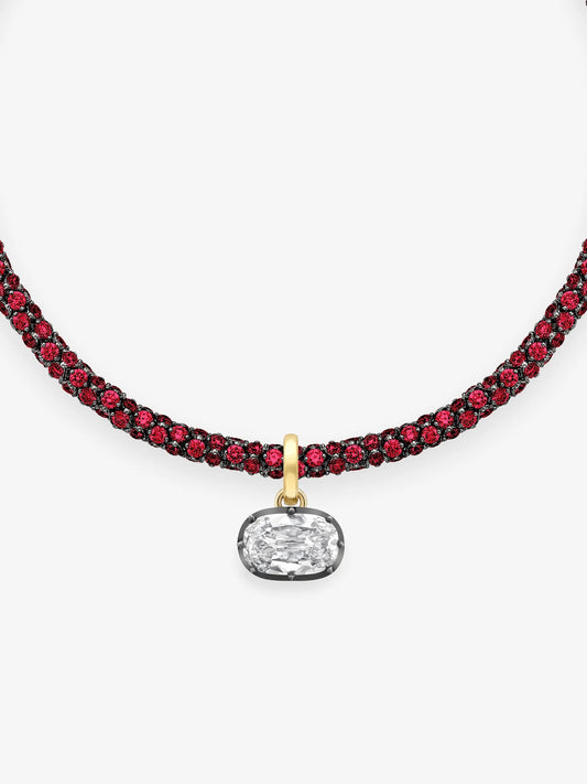 Tempest 7.13ct Cushion Cut Diamond Pendant View 4