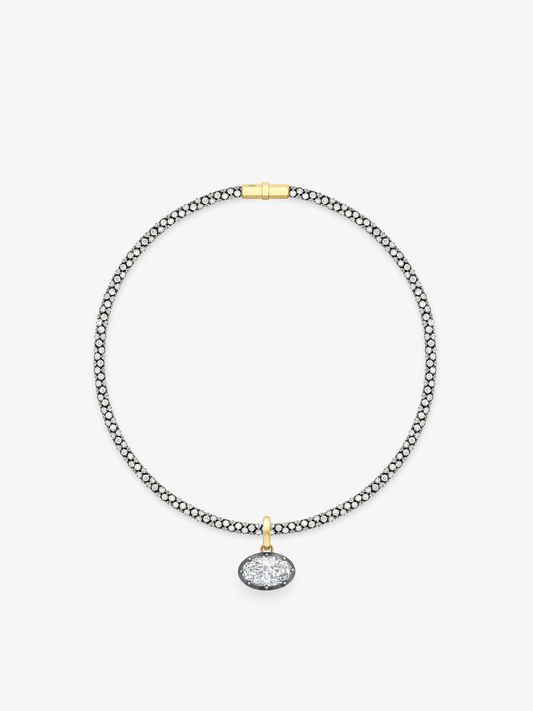 Tempest 6.21ct Oval Cut Diamond Pendant View 2