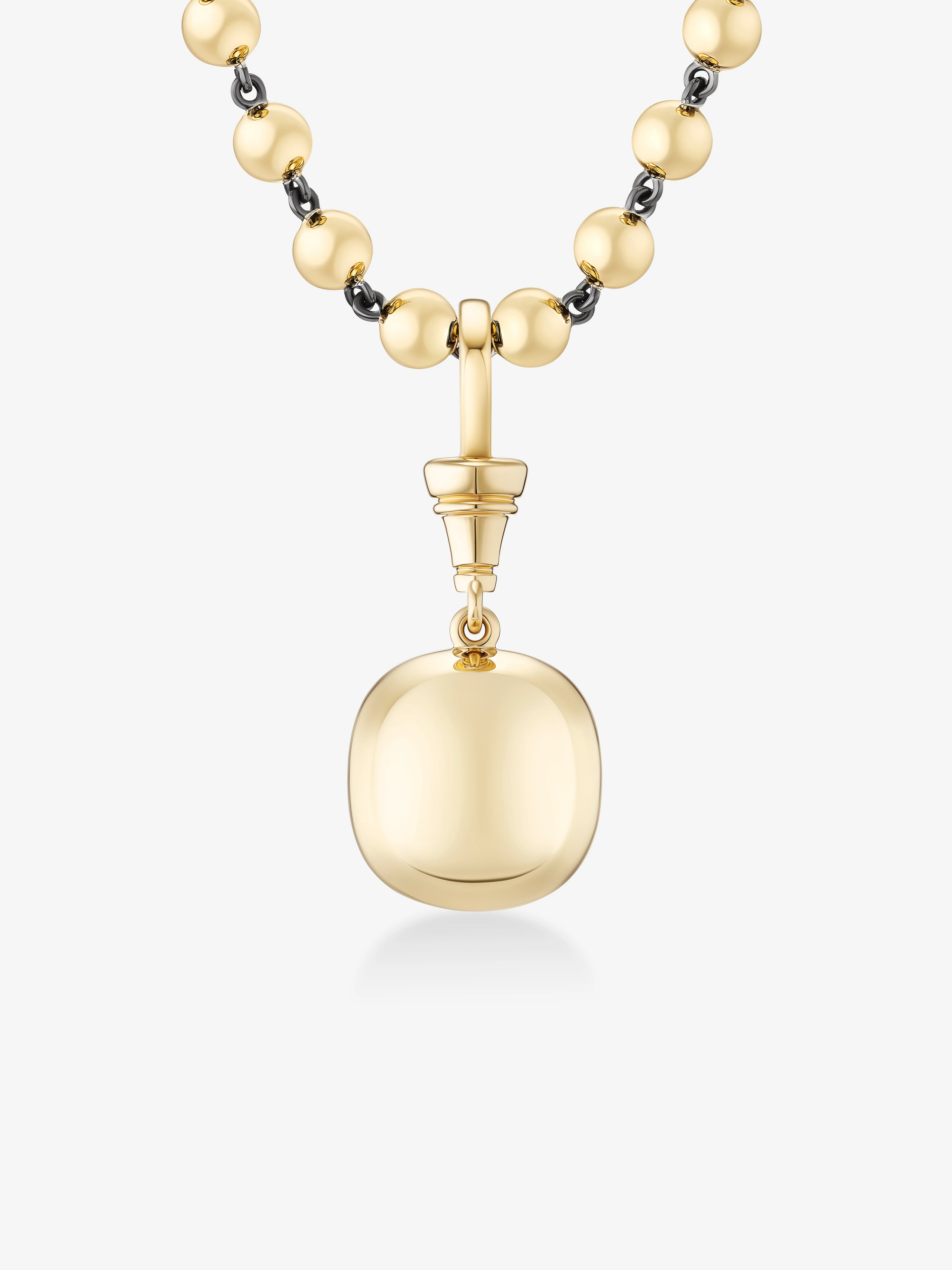 Ball n Chain 7.94ct Old Mine Diamond Pendant View 4