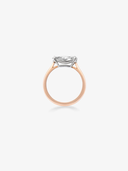 2.03ct East-West Elongated Cushion Diamond Ring View 4