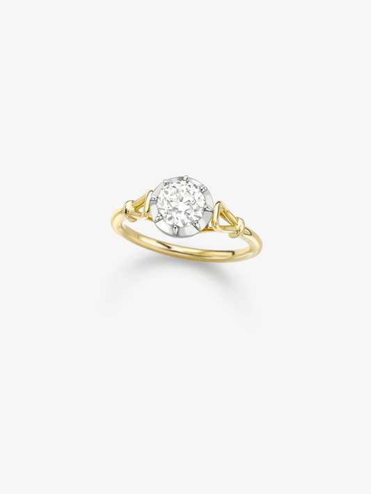 Georgian Loop 1ct Diamond Ring View 2