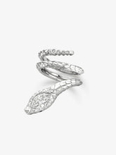 0.90ct Diamond White Gold Snake Ring
