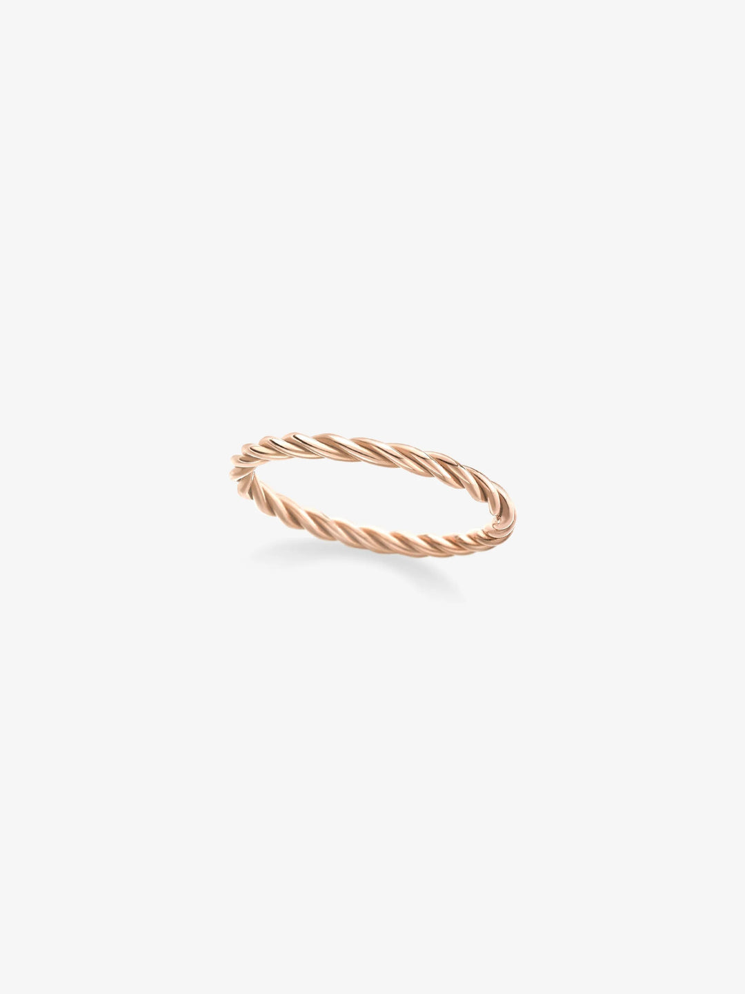 Rope Rose Gold Band  View 1