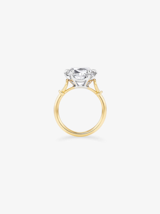 Georgian Loop 8.33ct Old Mine Cut Diamond Ring View 3