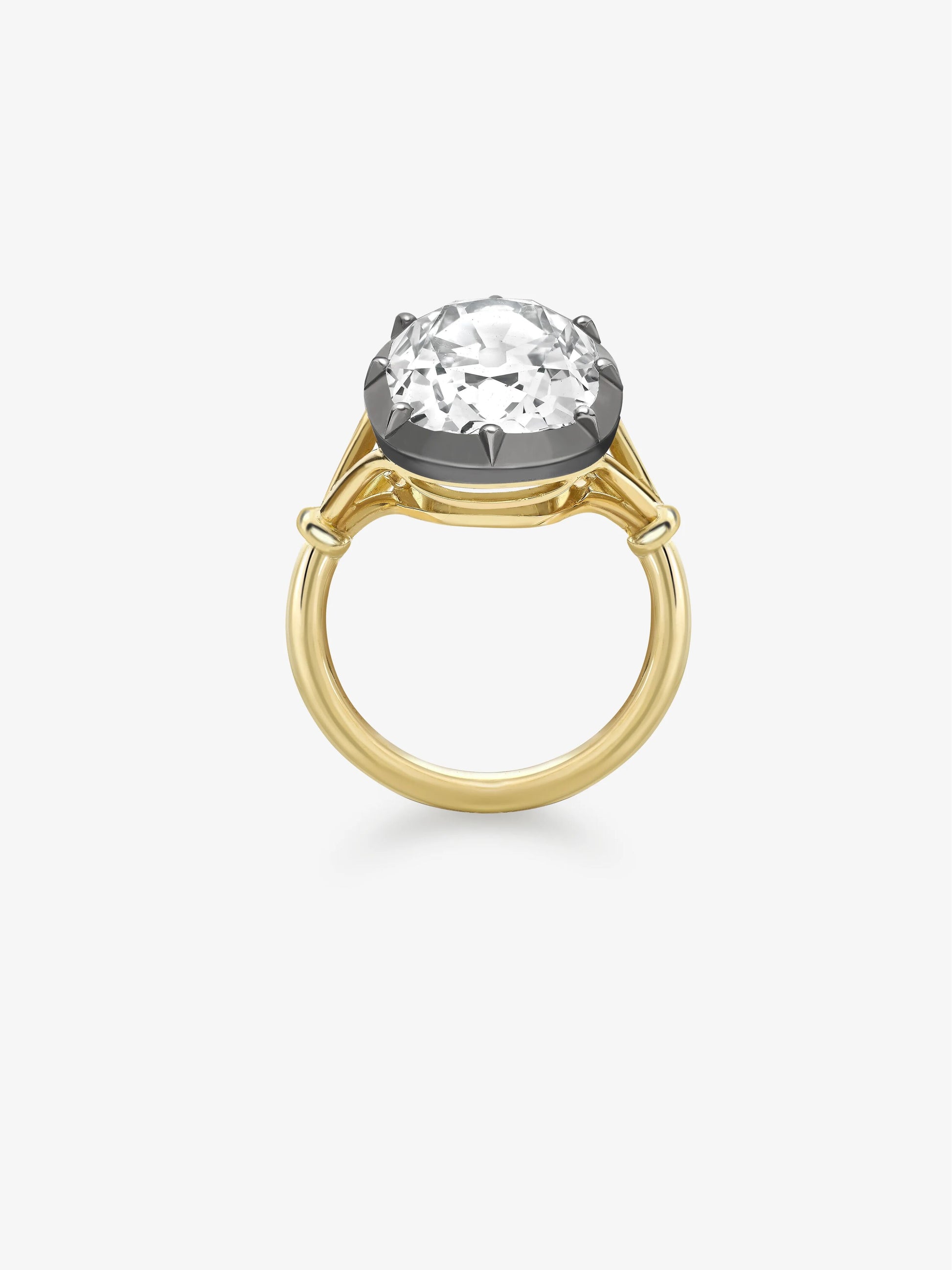 Georgian Loop 6.08ct Cushion Diamond Ring View 4