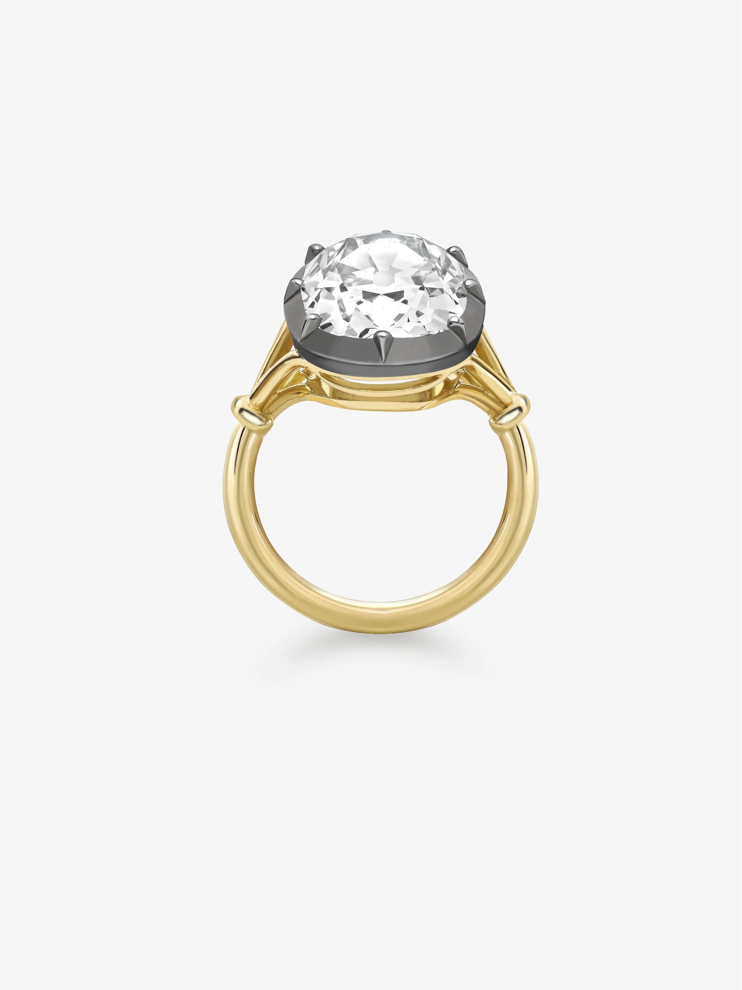 Georgian Loop 6.08ct Cushion Diamond Ring View 4