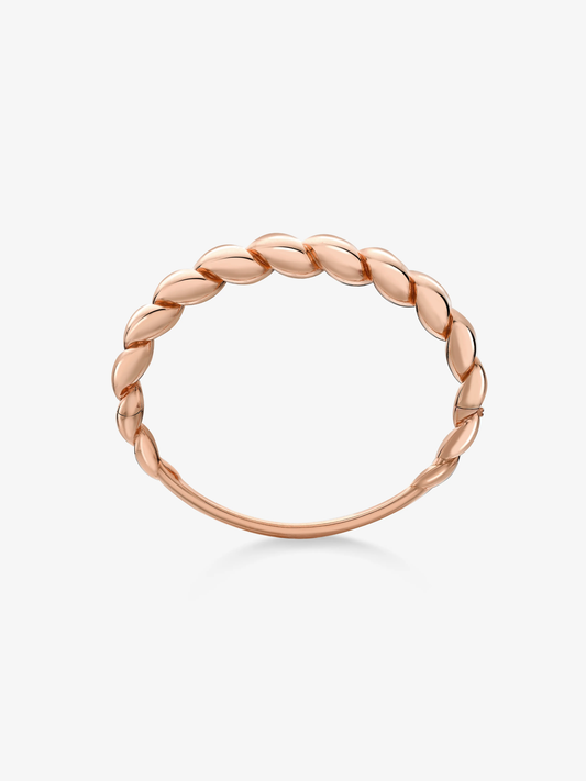 Beaches Small  Rose Gold Conch Shell Bangle View 2