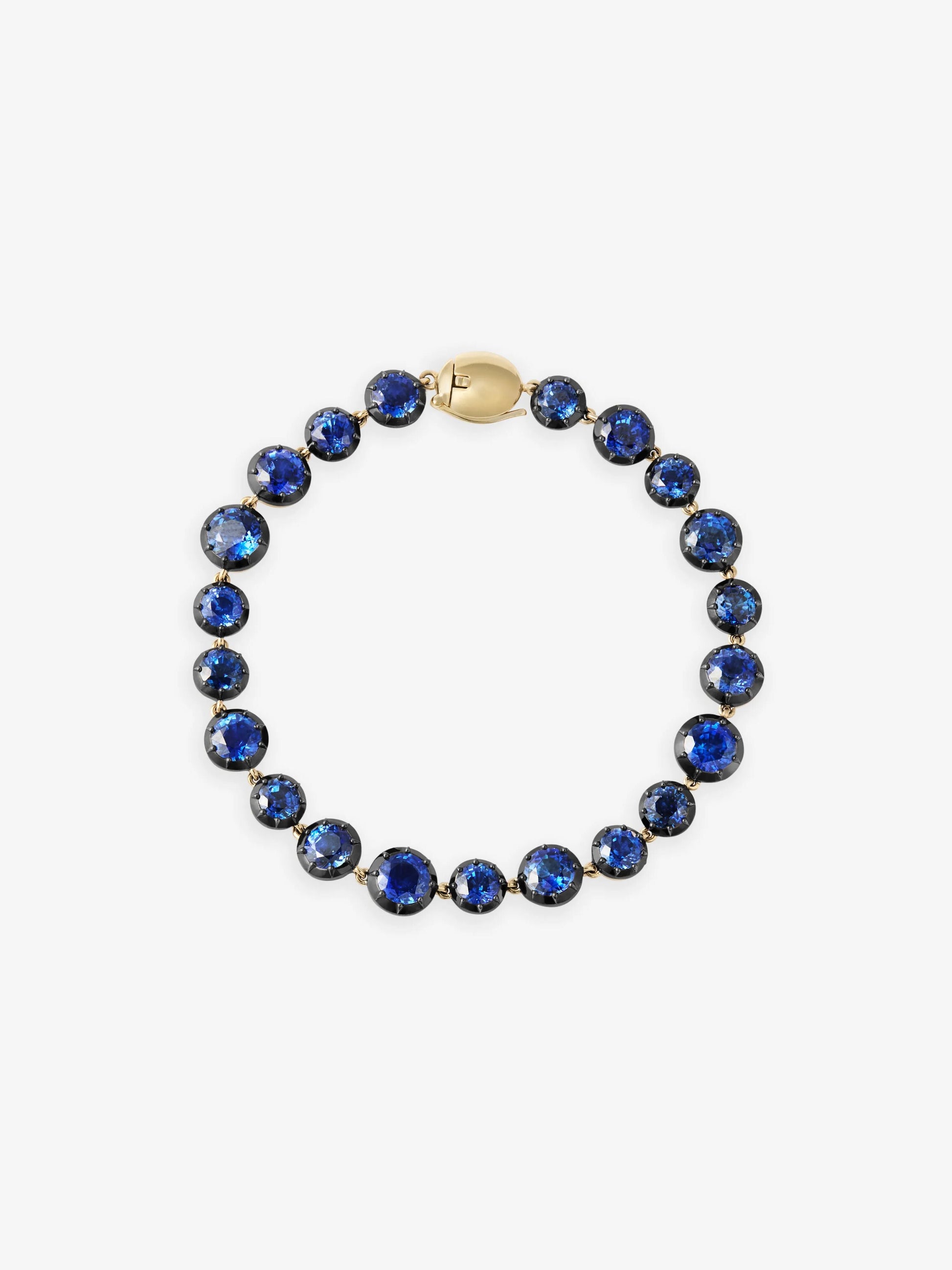 Signature Sapphire Button Back Bracelet View 1
