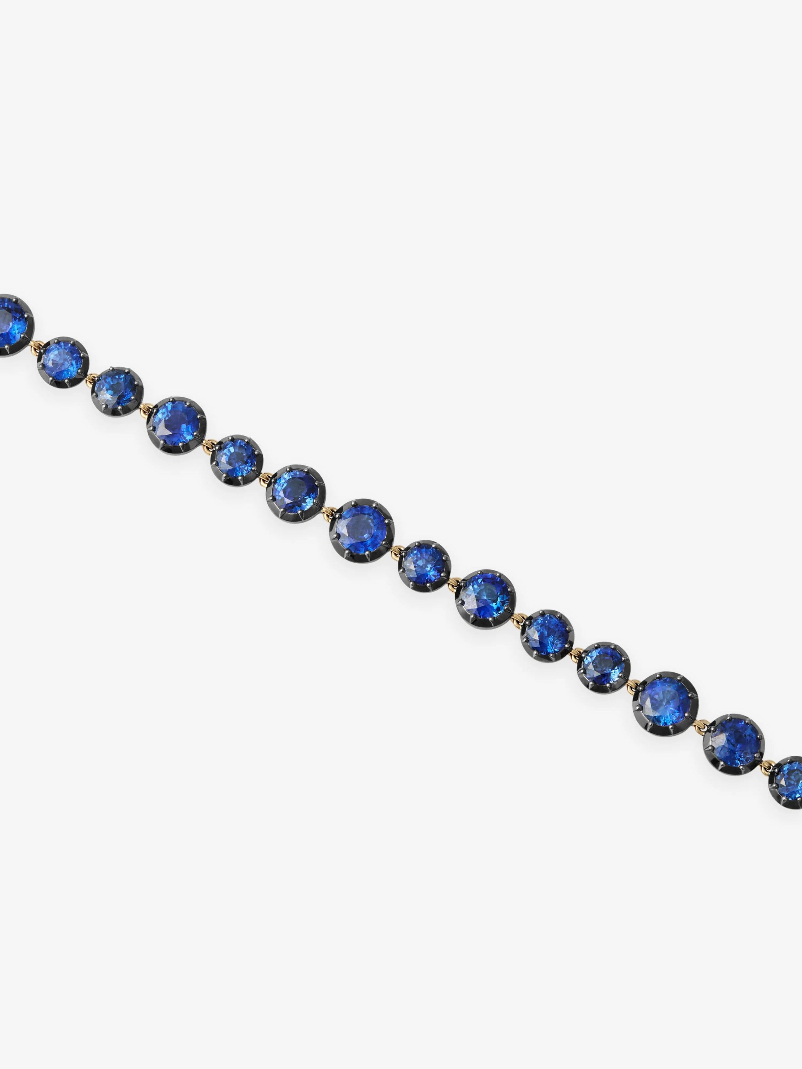 Signature Sapphire Button Back Bracelet View 2