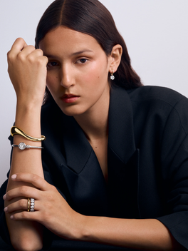 Forget Me Knot 1.30ct Diamond White Gold Bangle