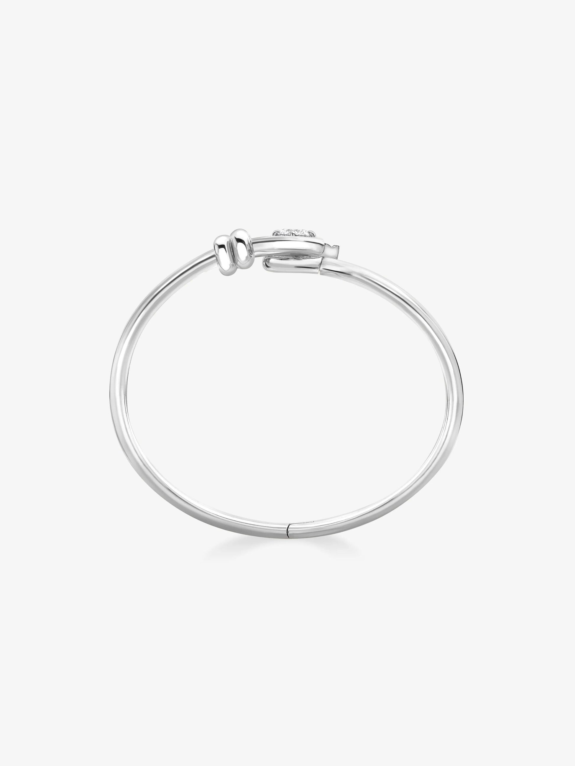 Forget Me Knot 0.80ct Diamond White Gold Bangle View 2
