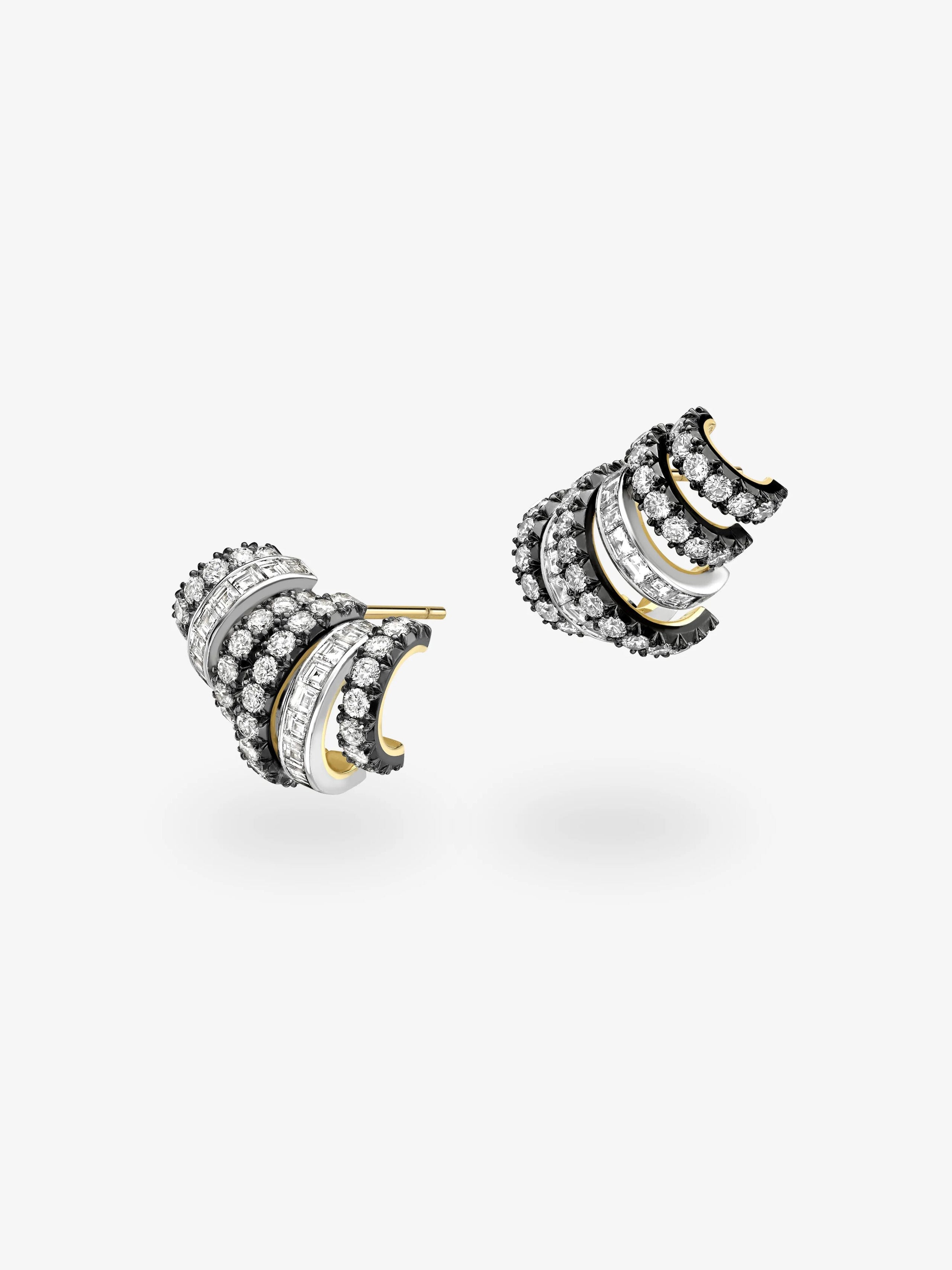 Carmela Diamond Spaghettio Earrings View 2
