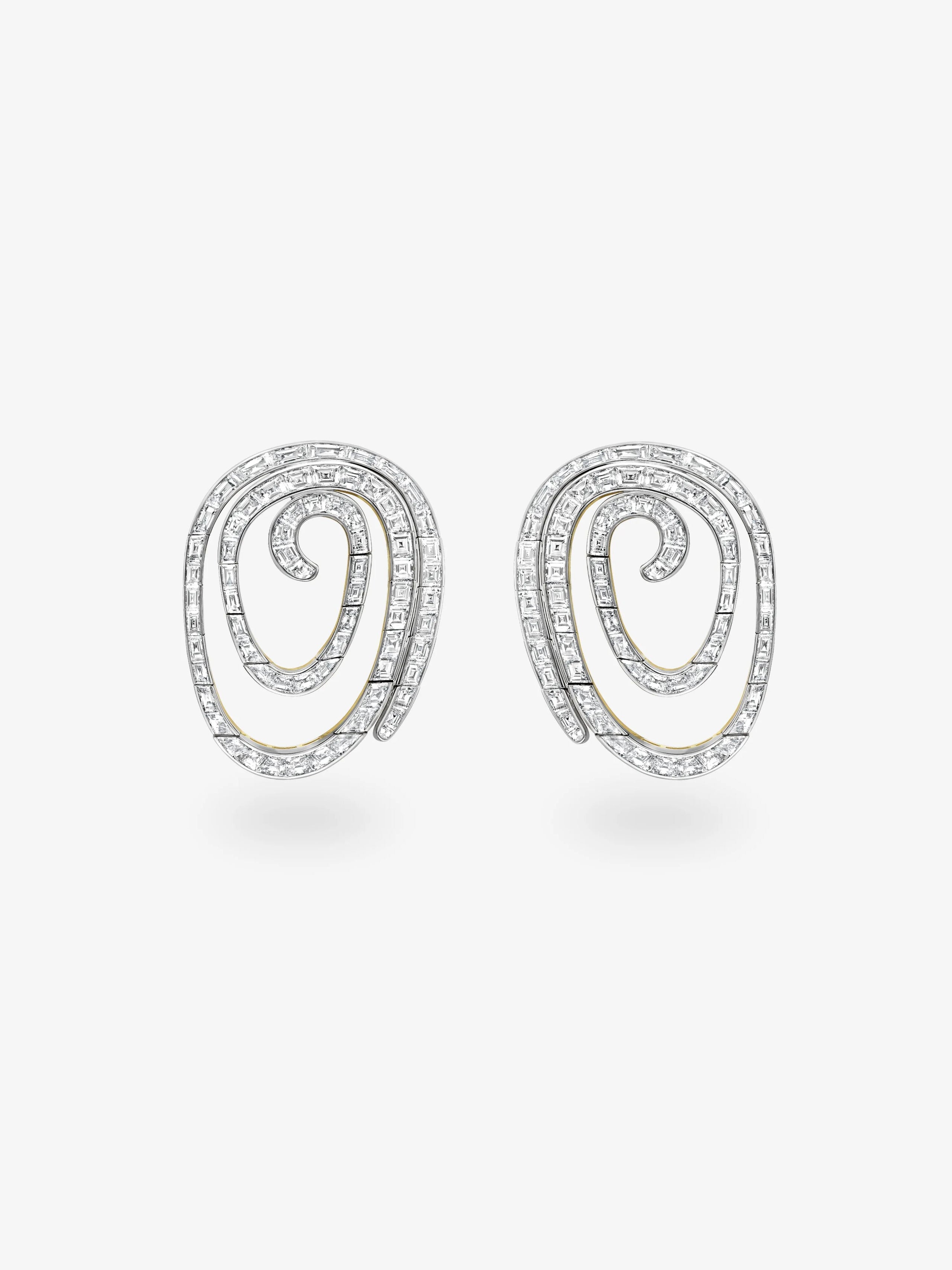 Carmela Diamond Spiral Earrings View 1