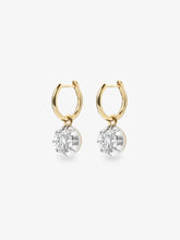 0.90ct Diamond & White Gold Gypset Hoop Earrings