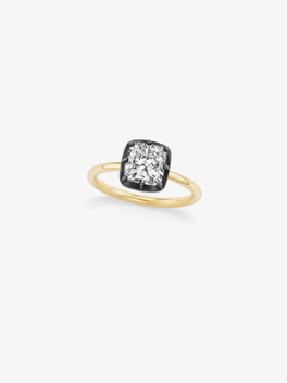 1.91ct North-South Cushion Diamond Button Back Ring