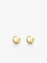 Orbit Yellow Gold Small Stud Sphere Earrings