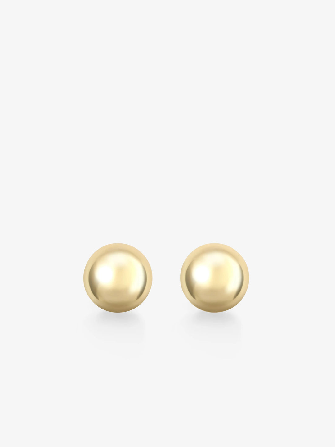 Orbit Yellow Gold Stud Sphere Earrings  View 1