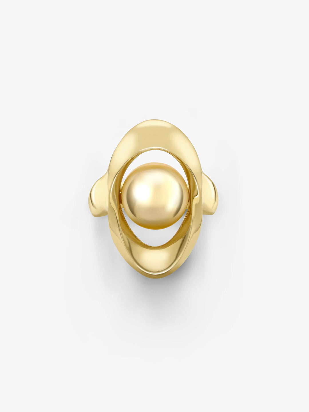 Orbit Golden South Sea Pearl Ring  View 1