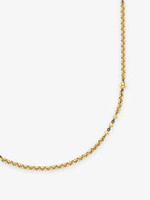Orbit Yellow Gold Belcher Ball n Chain 21" Necklace