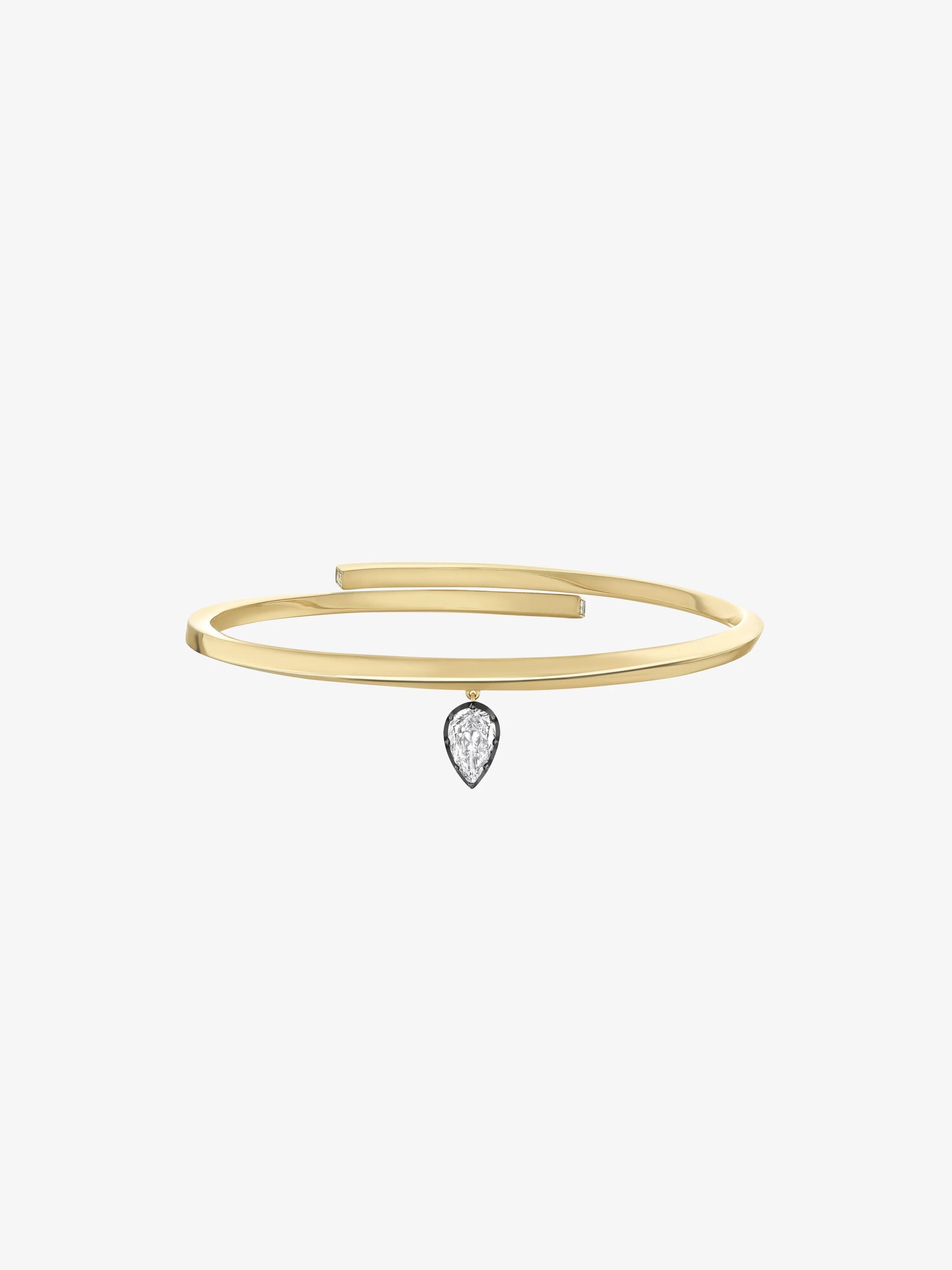 Orbit 1.21ct Pear-Shaped Diamond Arm Bangle View 1