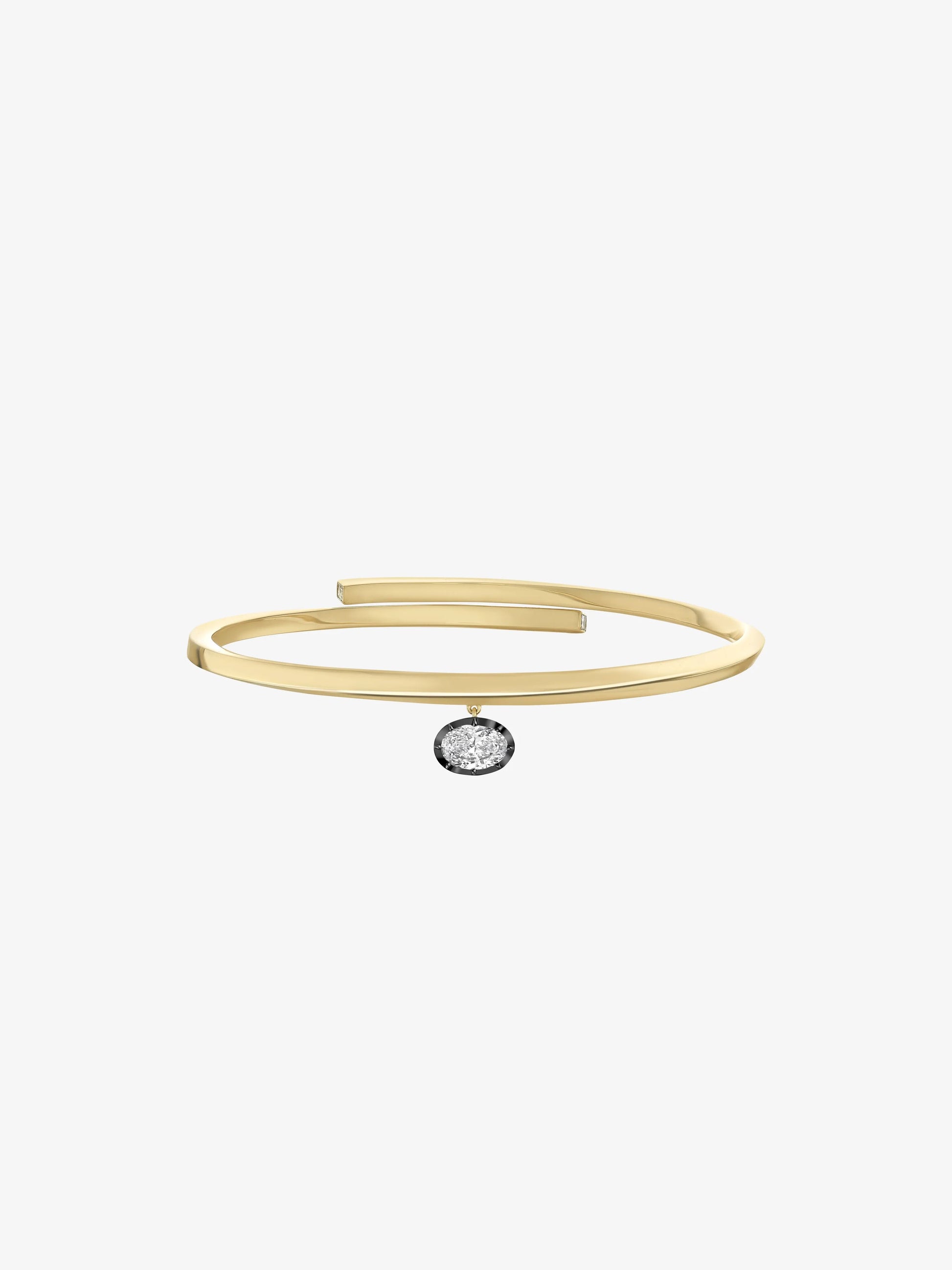 Orbit 1.22ct Oval Diamond Arm Bangle View 1