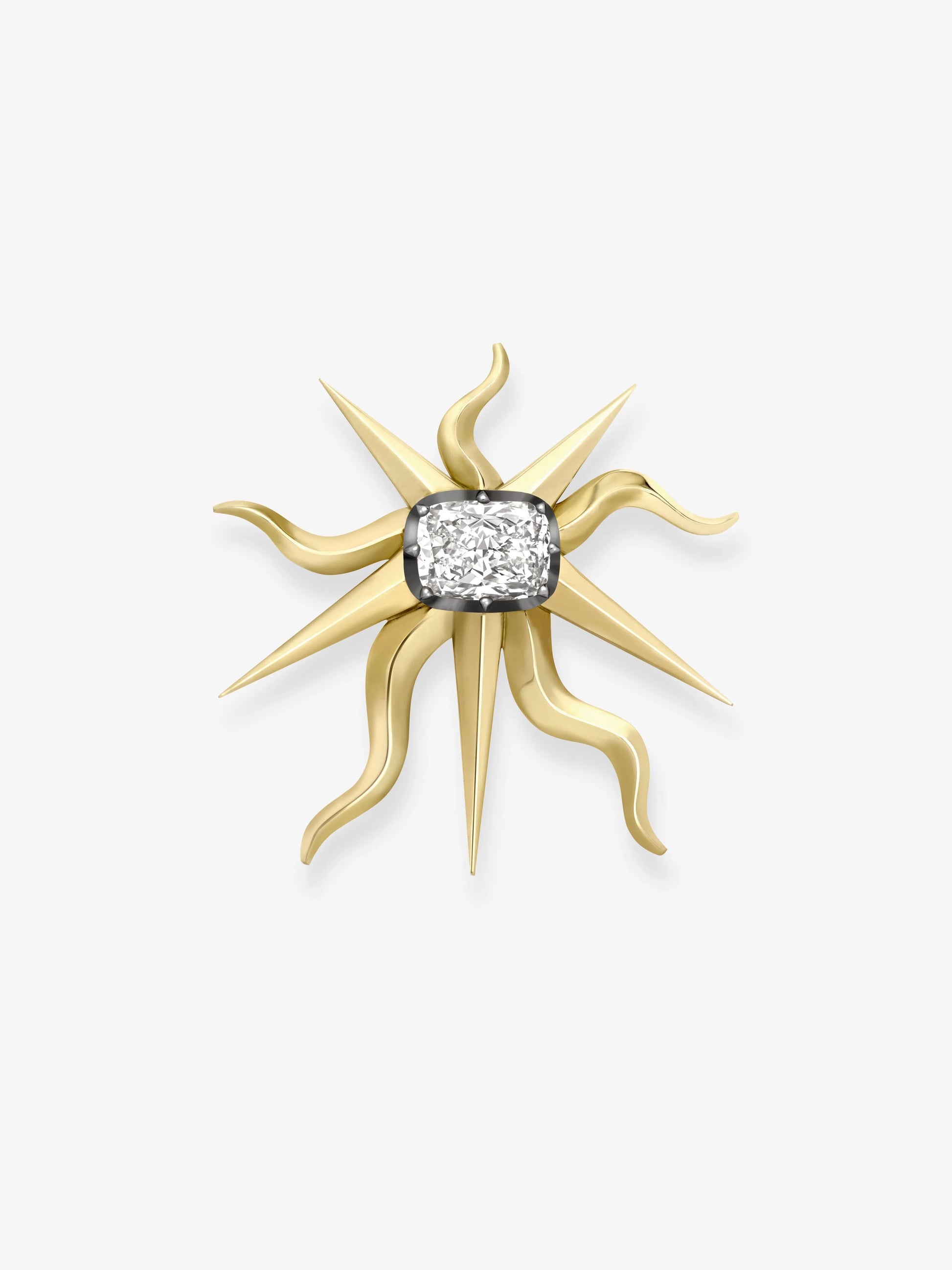 Orbit 7.01ct Cushion Cut Diamond Brooch View 1