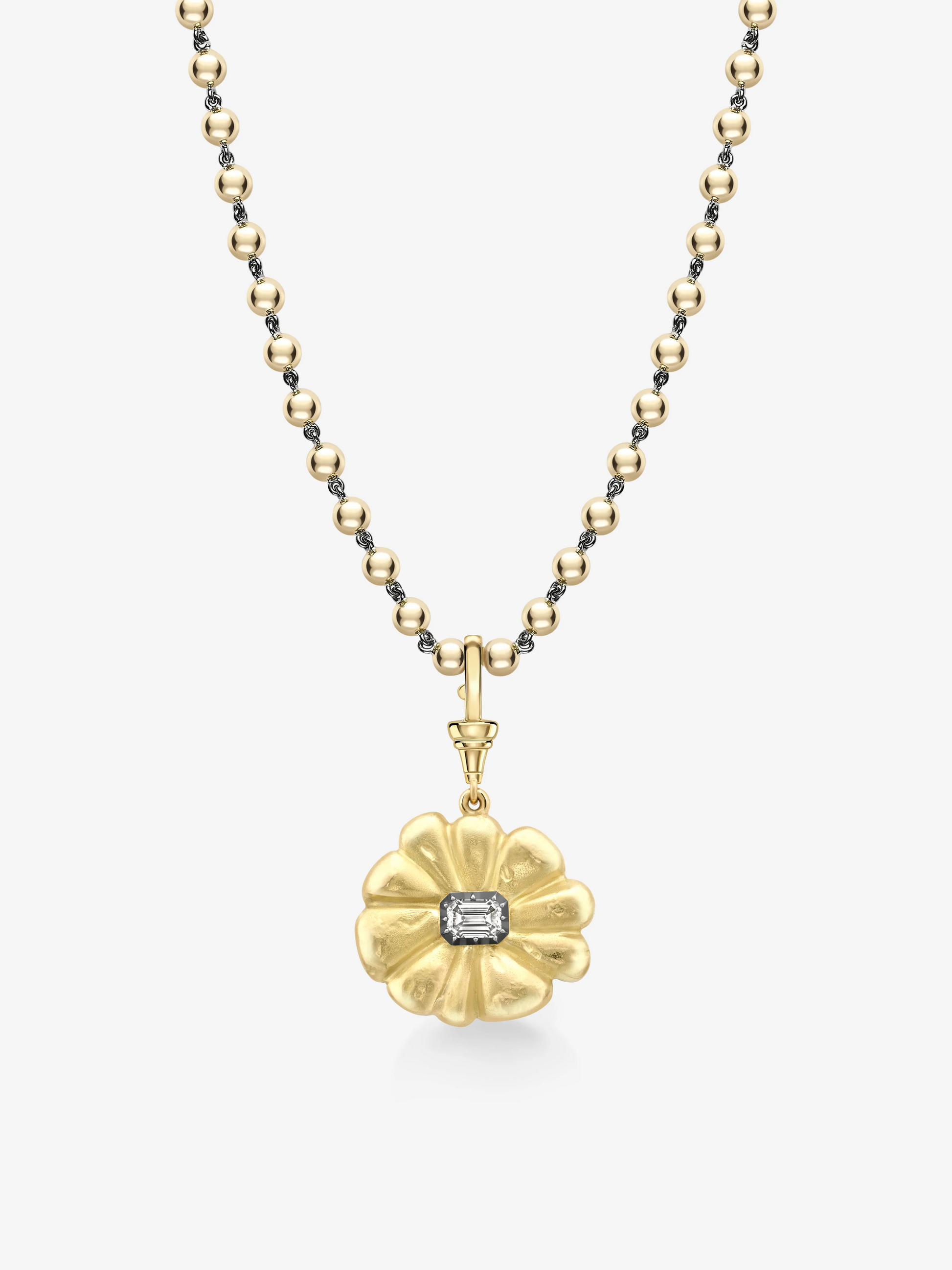 Medallions Flower Power Diamond Pendant View 4