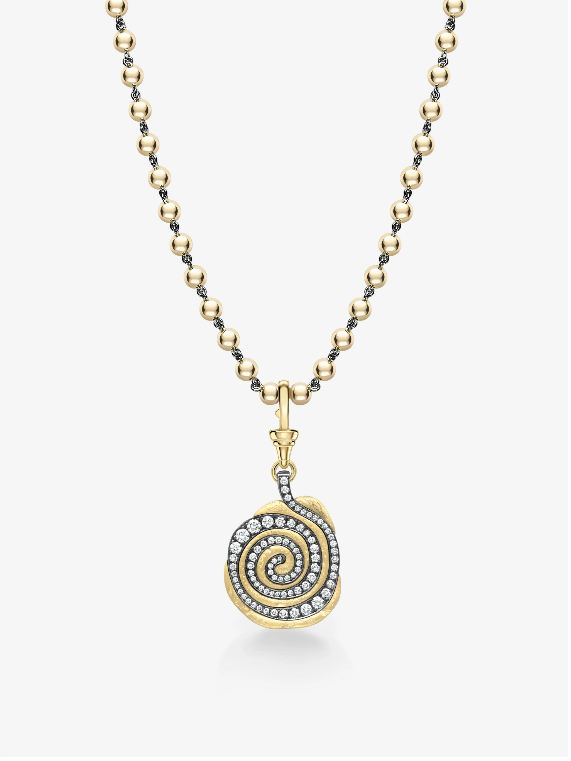 Medallions Fern Diamond Pendant View 4