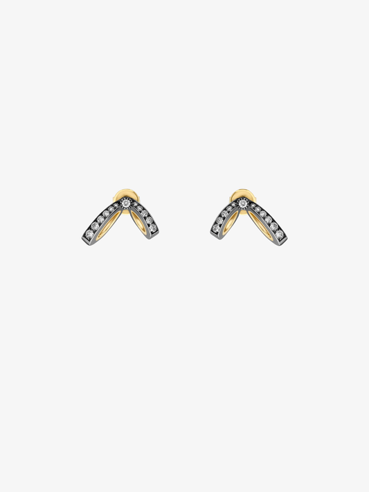Bows Diamond & Ribbon Drop Earrings View 7
