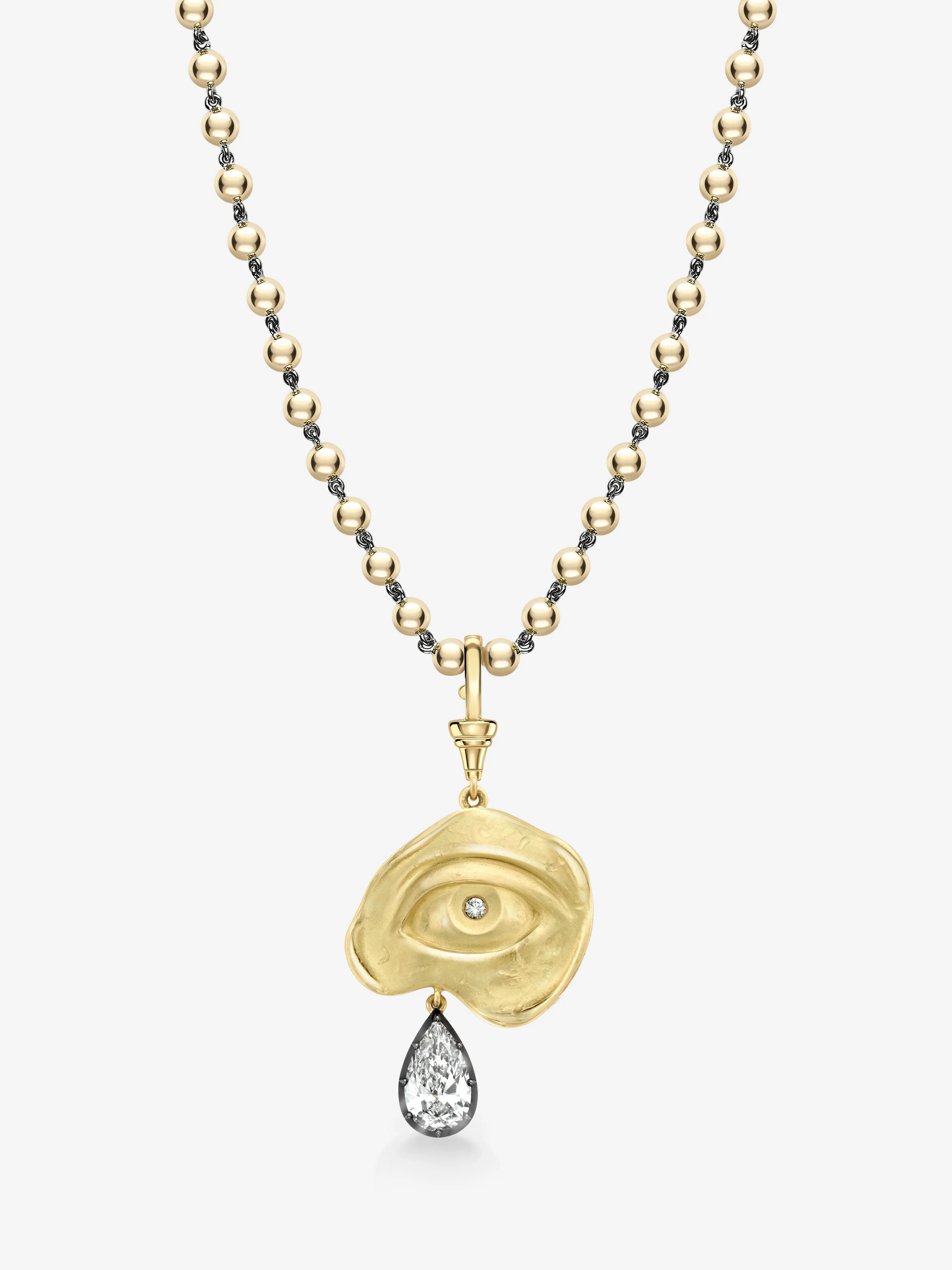 Medallions Cry Baby 3.02ct Diamond Pendant View 4