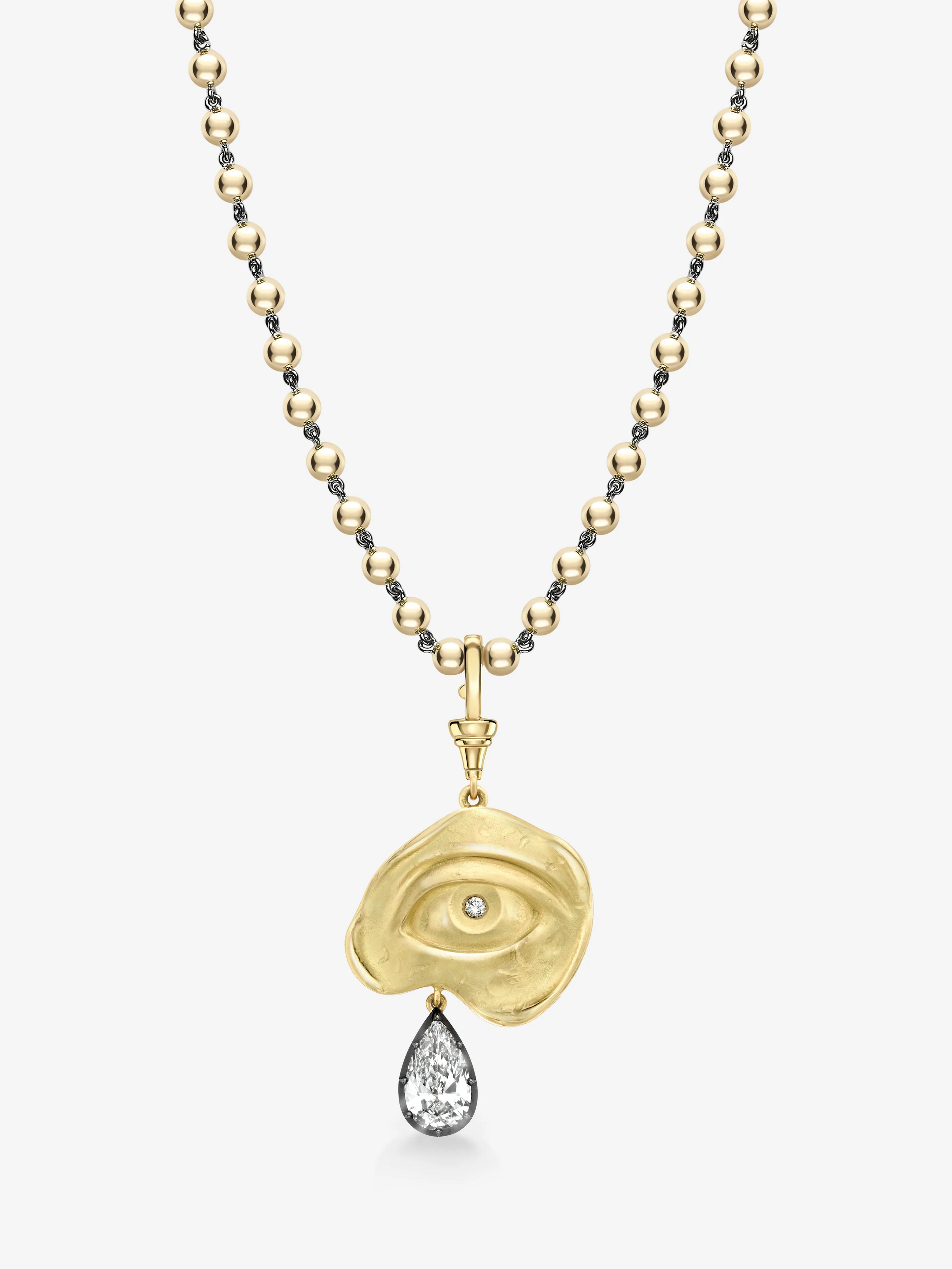 Medallions Cry Baby 3.02ct Diamond Pendant View 4
