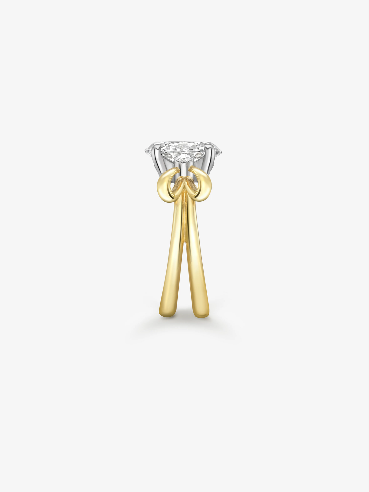 Bows 1.99ct Oval Cut Diamond Ring View 3