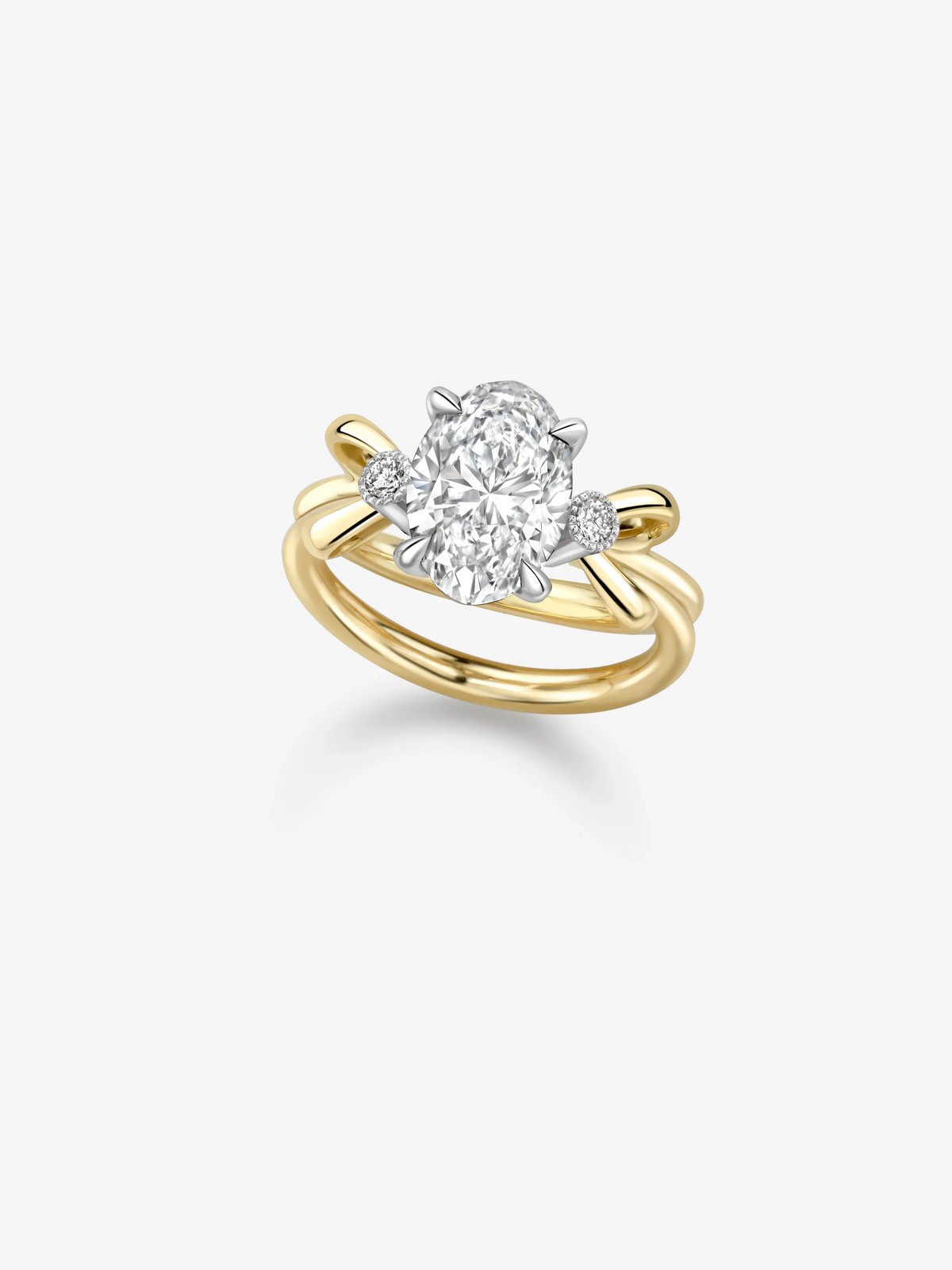 Bows 1.99ct Oval Cut Diamond Ring View 2