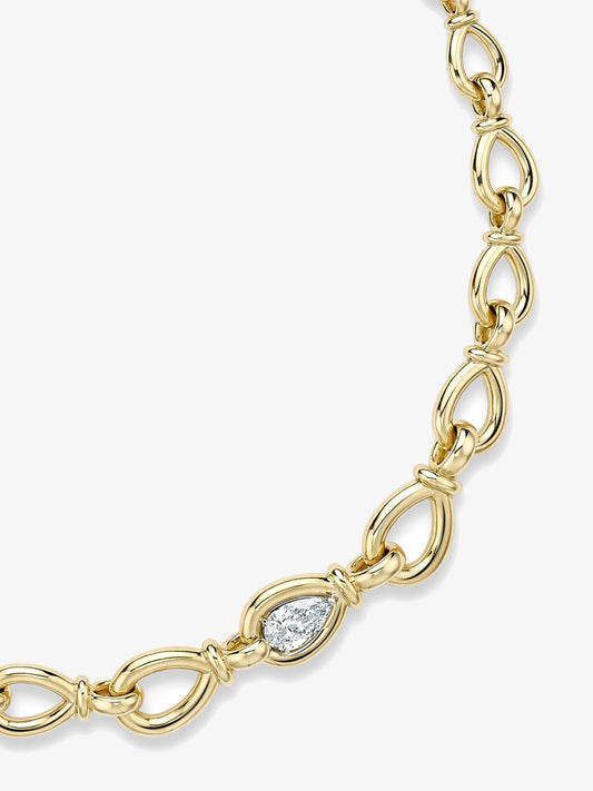 Arbor Knot Diamond Necklace View 4